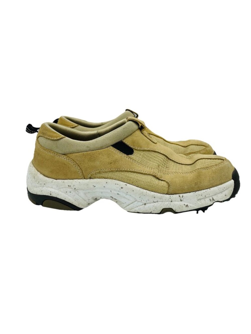 Dexter Golf Shoes Womens Size 8 M Beige Suede Leather Golf Moc Slip On Comfort
